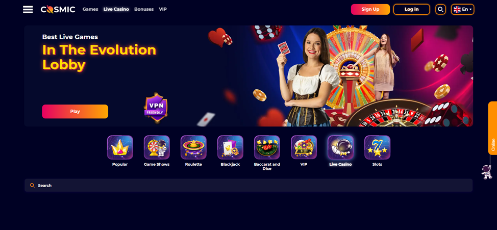 CosmicSlot Online Casino